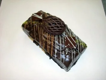 Rezept: Schokoladenkuchen mit Marzipanstücke und Schokostückchen Schokoladenkuchen mit Marzipanstücke und Schokostückchen - Rezept