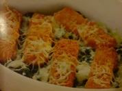 Fischstäbchen auf Blattspinat nach Florentiner Art - Rezept