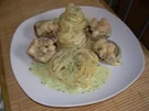 Scampi in Champignons mit Tagliatelle - Rezept