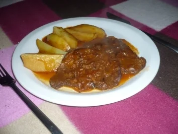 Zwiebel - Saftschnitzel - Rezept