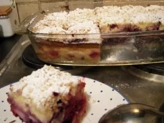 Kuchen: Streusel-Käsekuchen mit Obst - Rezept