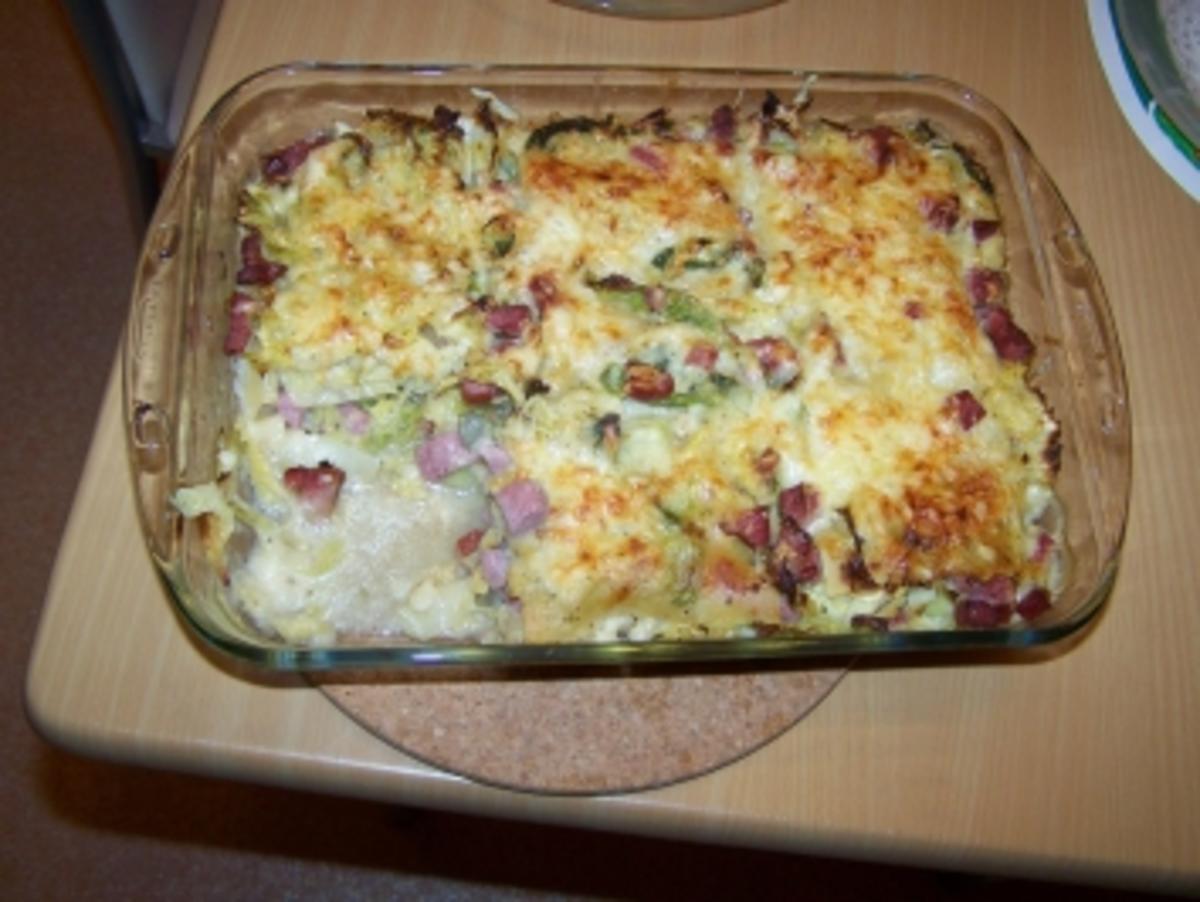 Wirsing Kasseler Lasagne - Rezept