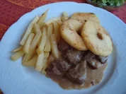 Rezept: *Hauptgericht Fleisch - Bierfleisch mit Kรผmmel und Apfelscheiben *Hauptgericht Fleisch - Bierfleisch mit Kรผmmel und Apfelscheiben - Rezept