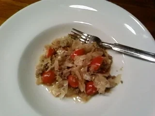 Rezept: Weißkohl mit Tomaten & Hack Weißkohl mit Tomaten & Hack - Rezept