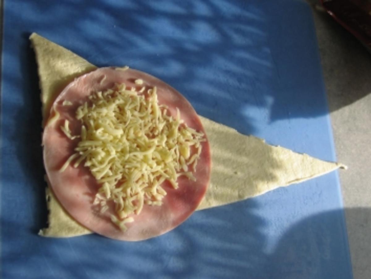Käse-Schinken-Croissants - Rezept