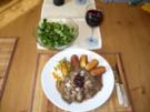 Hirschschnitzel mit Champignons - Rezept