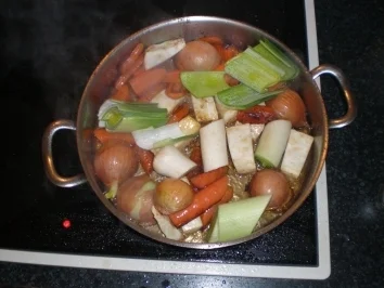 Rezept: Alwins Wildschweinkeule (Frischling) naturell Alwins Wildschweinkeule (Frischling) naturell - Rezept