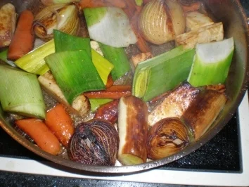 Rezept: Alwins Wildschweinkeule (Frischling) naturell Alwins Wildschweinkeule (Frischling) naturell - Rezept