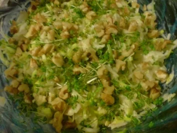 Apfel-Porree-Salat, pikant - Rezept