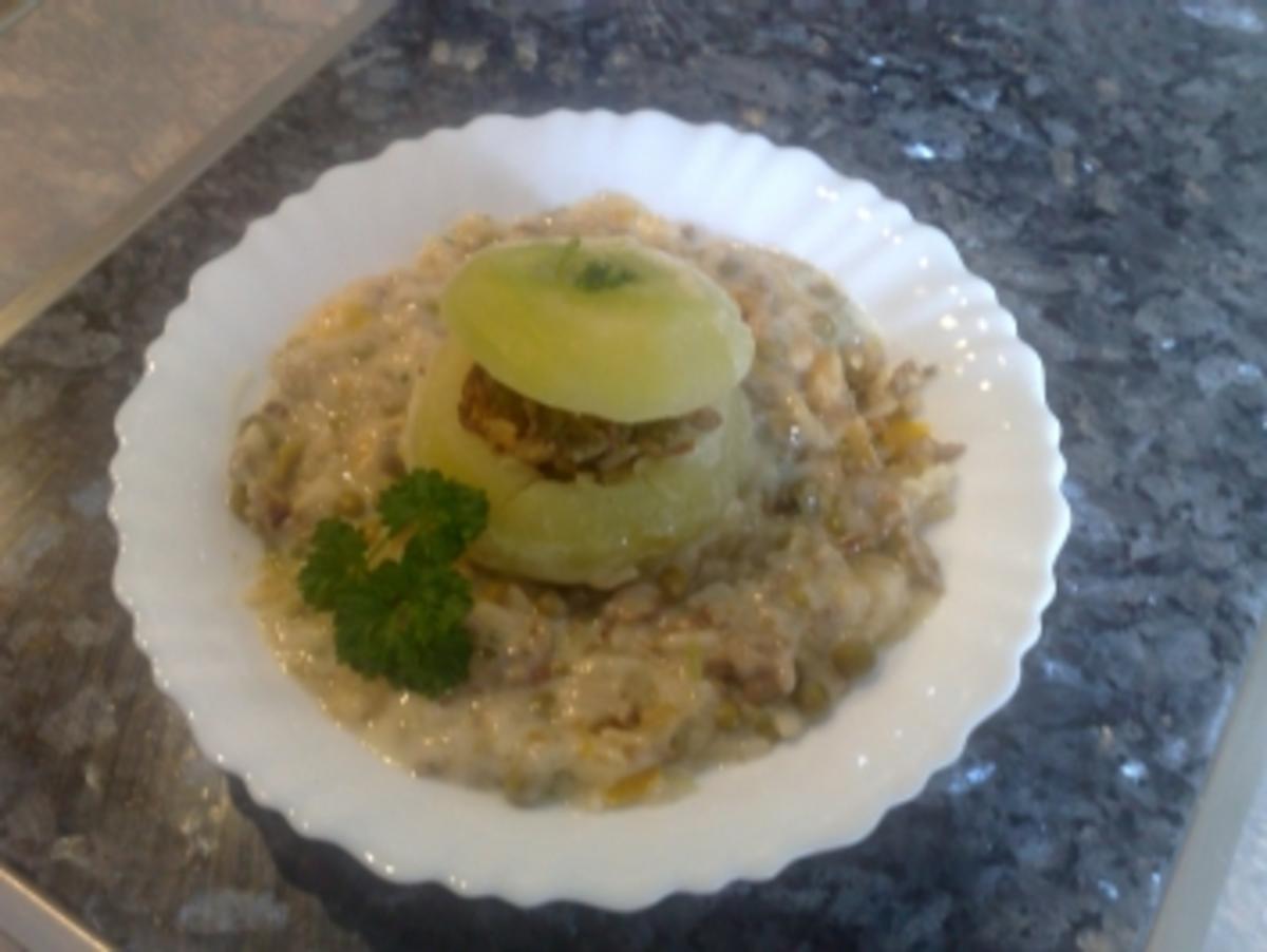 Gefüllte Kohlrabi mit Reis - Rezept mit Bild - kochbar.de
