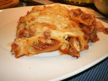 Cannelloni aus selbst gemachtem Nudelteig - Rezept