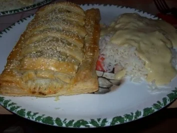 Rezept: Seelachsfilet im Blätterteig Seelachsfilet im Blätterteig - Rezept