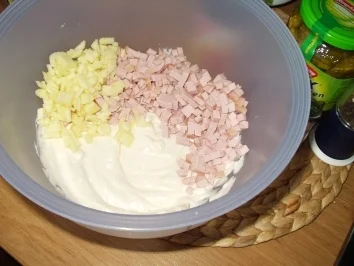 Rezept: Wenn sich die Nudel in die Salatsoße legt.... Bild Nr. 7 Wenn sich die Nudel in die Salatsoße legt.... - Rezept - Bild Nr. 7