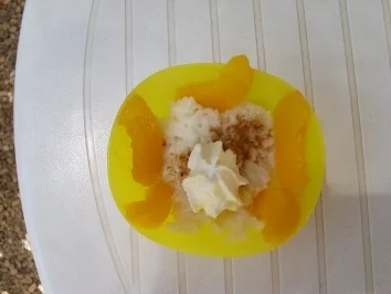 Milchreis  mit Zucker  und Zimt - Rezept