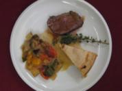 Rindfleisch mit Gemüse - Faux-filet a la Landaise - Rezept