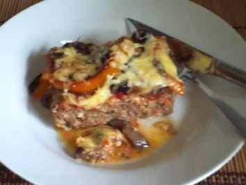 Hackauflauf  -  Pizza-Style - Rezept