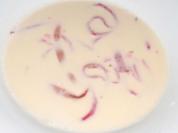 Weißweinsuppe mit Rote Bete Flädle - Rezept