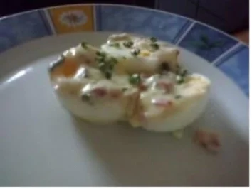 Eierauflauf mit Schinken - Rezept