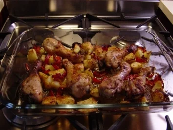 Rezept: Hühnerbeine aus dem Ofen Hühnerbeine aus dem Ofen - Rezept