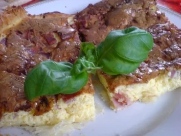 Quiche Lorraine mit Blätterteig - Rezept