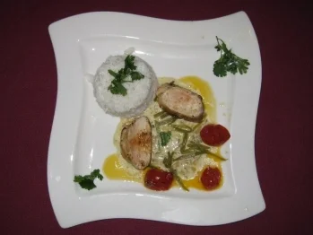 Rezept: Limonenhuhn mit Kokosreis Limonenhuhn mit Kokosreis - Rezept