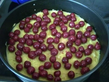 Käsekuchen mit Kirsch - Rezept