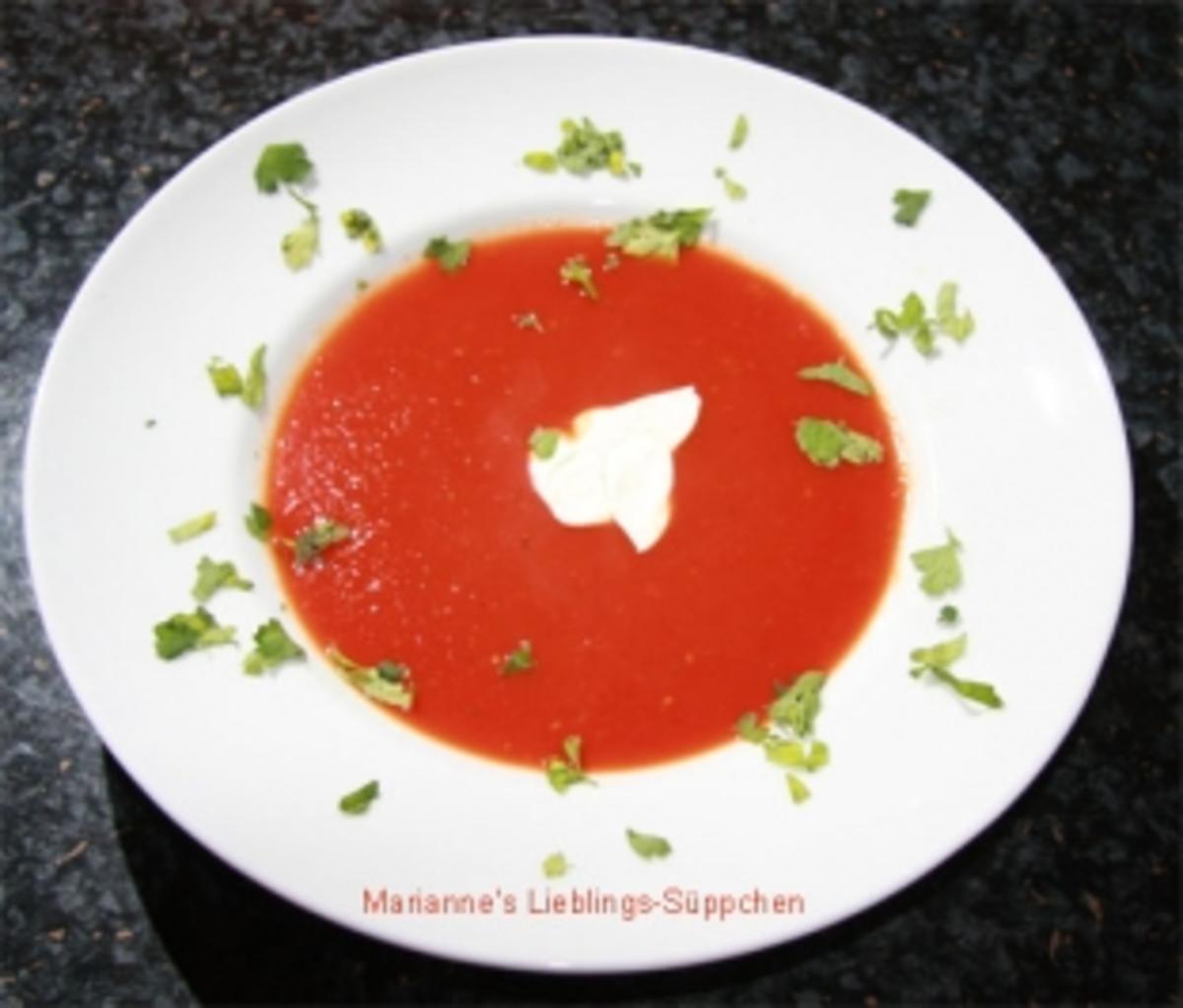 Schnelles Tomaten-Süppchen - Rezept