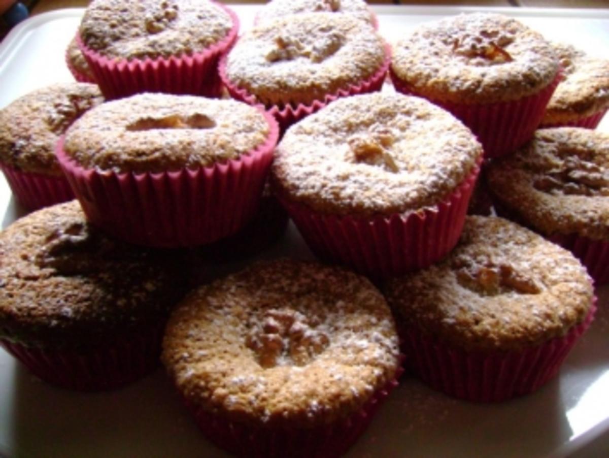 Bilder für Muffins: Walnuss Kirsch Muffins - Rezept