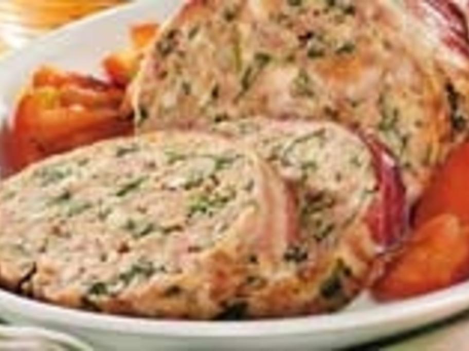 Hackbraten mit Speck - einfach - 225 kcal/100g