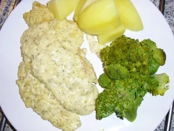 Rezept: Fischfilet mit Käsecreme überbacken Fischfilet mit Käsecreme überbacken - Rezept