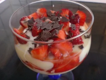 Vanille-Erdbeer-Speise - Rezept