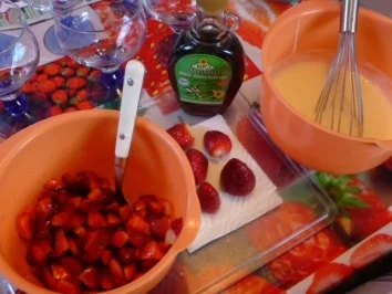 Vanille-Erdbeer-Speise - Rezept