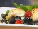 Gebratener Seeteufel mit Morcheln und Muscheln - Rezept