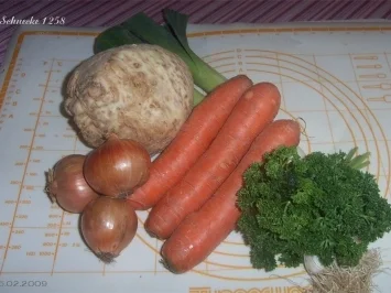 Rezept: Gekörnte Gemüsebrühe „Natur Pur“ Gekörnte Gemüsebrühe „Natur Pur“ - Rezept