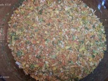 Rezept: Gekörnte Gemüsebrühe „Natur Pur“ Gekörnte Gemüsebrühe „Natur Pur“ - Rezept