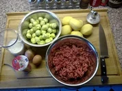 Rezept: Mein Rosenkohlauflauf mit Fleischbรคllchen Mein Rosenkohlauflauf mit Fleischbรคllchen - Rezept