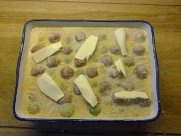 Rezept: Mein Rosenkohlauflauf mit Fleischbällchen Mein Rosenkohlauflauf mit Fleischbällchen - Rezept