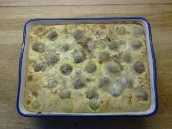 Rezept: Mein Rosenkohlauflauf mit Fleischbällchen Mein Rosenkohlauflauf mit Fleischbällchen - Rezept