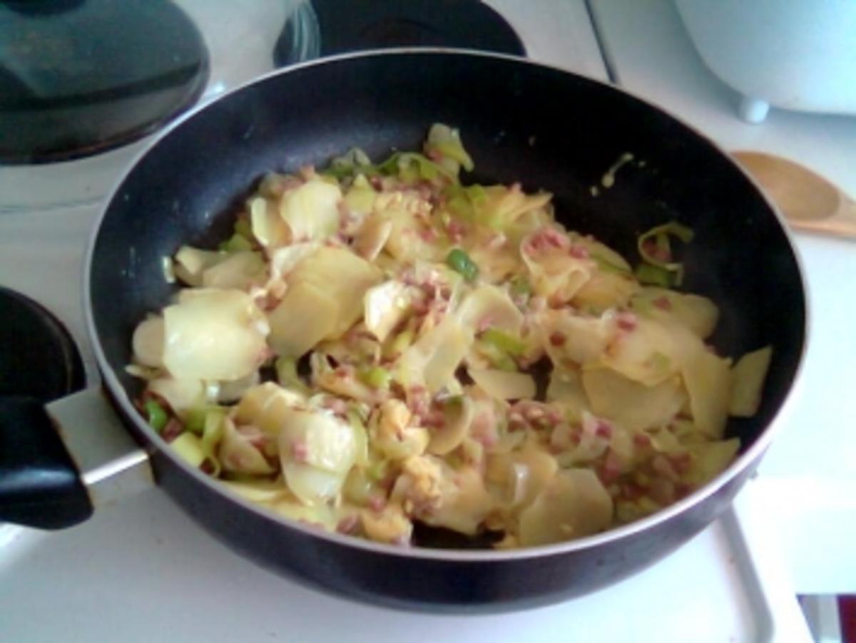 Silkes Kartoffel-Gemüsepfanne mit Bratwürstchen - Rezept