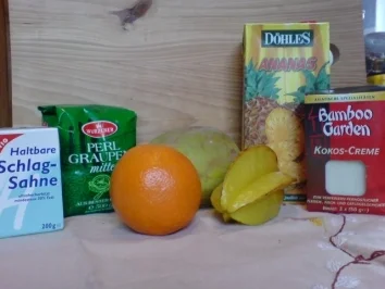 Rezept: Exotische Rosa Grütze Exotische Rosa Grütze - Rezept