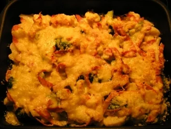 Blumenkohl - Brokkoli - Auflauf - Rezept