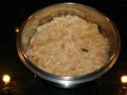 Süßspeise: Buttermilch-Reis mit Bananen, Karotten und Äpfeln; Frühstück, Pausensnack - Rezept