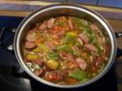 Leichter Paprika-Bohnen-Topf mit Cabanossi - Rezept