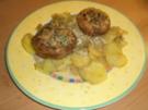 Gefüllte Champignon trifft Kräuter Kartoffel - Rezept