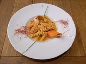 Fusilli an Pernodsoße mit rotem Pfeffer und Flusskrebsschwänzen - Rezept