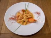 Fusilli an Pernodsoße mit rotem Pfeffer und Flusskrebsschwänzen - Rezept