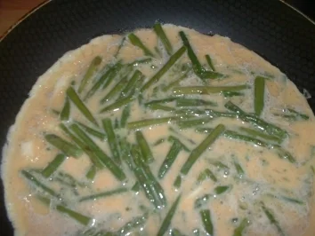 Rezept: Grüner Spargelomelette Bild Nr. 4 Grüner Spargelomelette - Rezept - Bild Nr. 4
