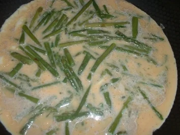 Rezept: Grüner Spargelomelette Bild Nr. 5 Grüner Spargelomelette - Rezept - Bild Nr. 5