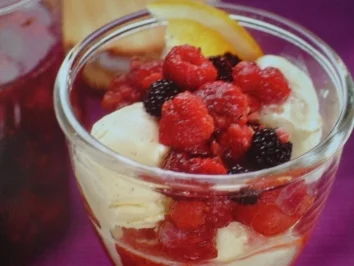 Rezept: Beschwipste Beeren mit Vanilleeis Beschwipste Beeren mit Vanilleeis - Rezept
