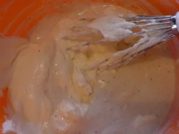 Rezept: Schmandcreme auf Himbeeren Schmandcreme auf Himbeeren - Rezept